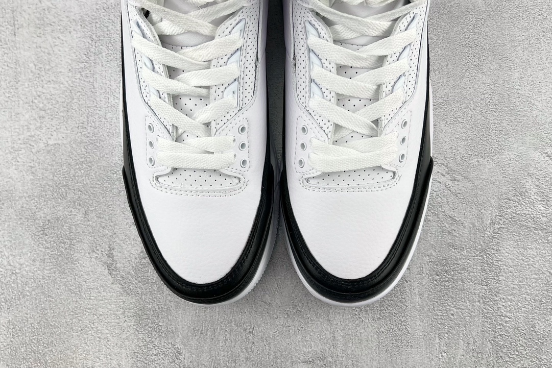 The latest foreign trade batch Fragment Design x Jordan Air Jordan 3 retro spwhite”' Fujiwara Hiroshi black and white DA3595-100