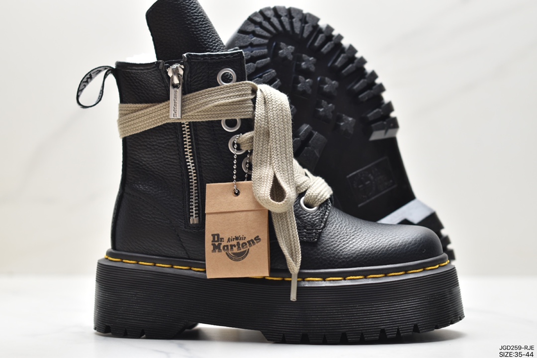 Couple's Dr Martens Dr. Martin leather boots high top Internet celebrity classic British style online must-have Dr. Martens Martin boots