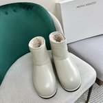 Amina Muaddi Snow Boots Customize Best Quality Replica
 Cowhide Sheepskin Wool Winter Collection Mina