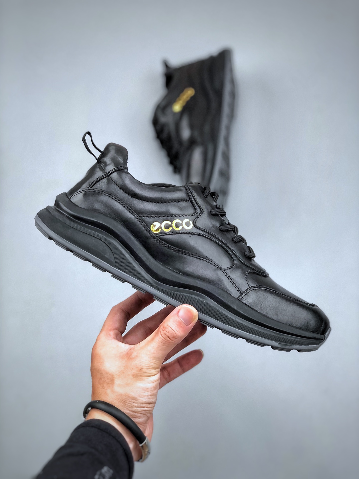 ECCO Xiaohongshu hot new all-match casual style Ecco/ECCO men's running shoes casual shoes breathable lightweight lace-up lightweight sports shoes