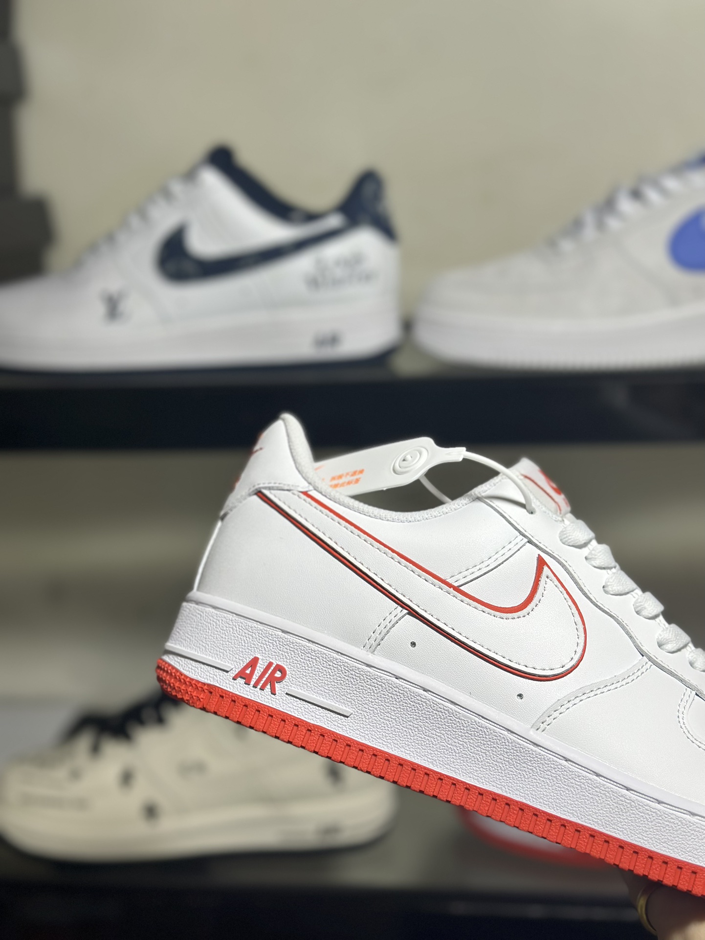 NikeAirForce1Low白红