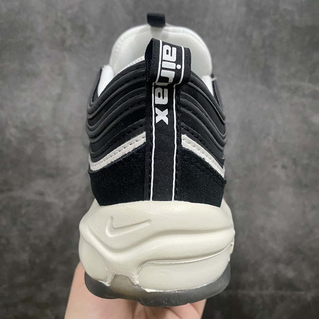 [Pure original] Nike Air Max 97 Premium ”Hangul Day” retro air cushion all-match casual sports jogging shoes ”Black and White Korea Day” DZ5316-010