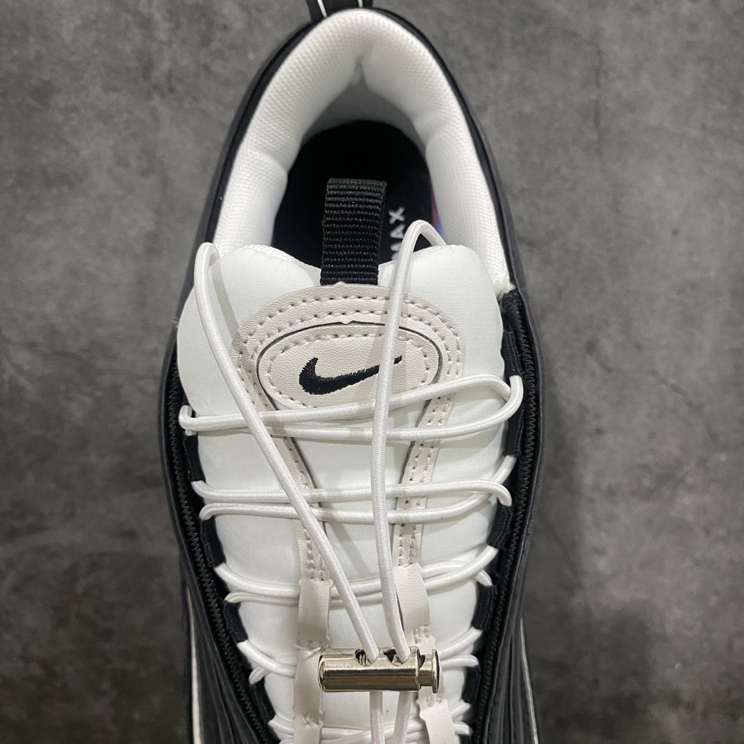 [Pure original] Nike Air Max 97 Premium ”Hangul Day” retro air cushion all-match casual sports jogging shoes ”Black and White Korea Day” DZ5316-010