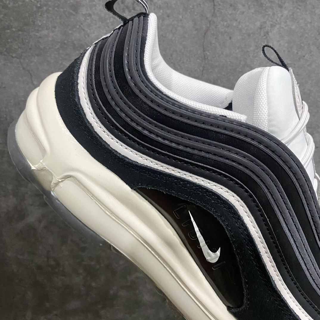 [Pure original] Nike Air Max 97 Premium ”Hangul Day” retro air cushion all-match casual sports jogging shoes ”Black and White Korea Day” DZ5316-010