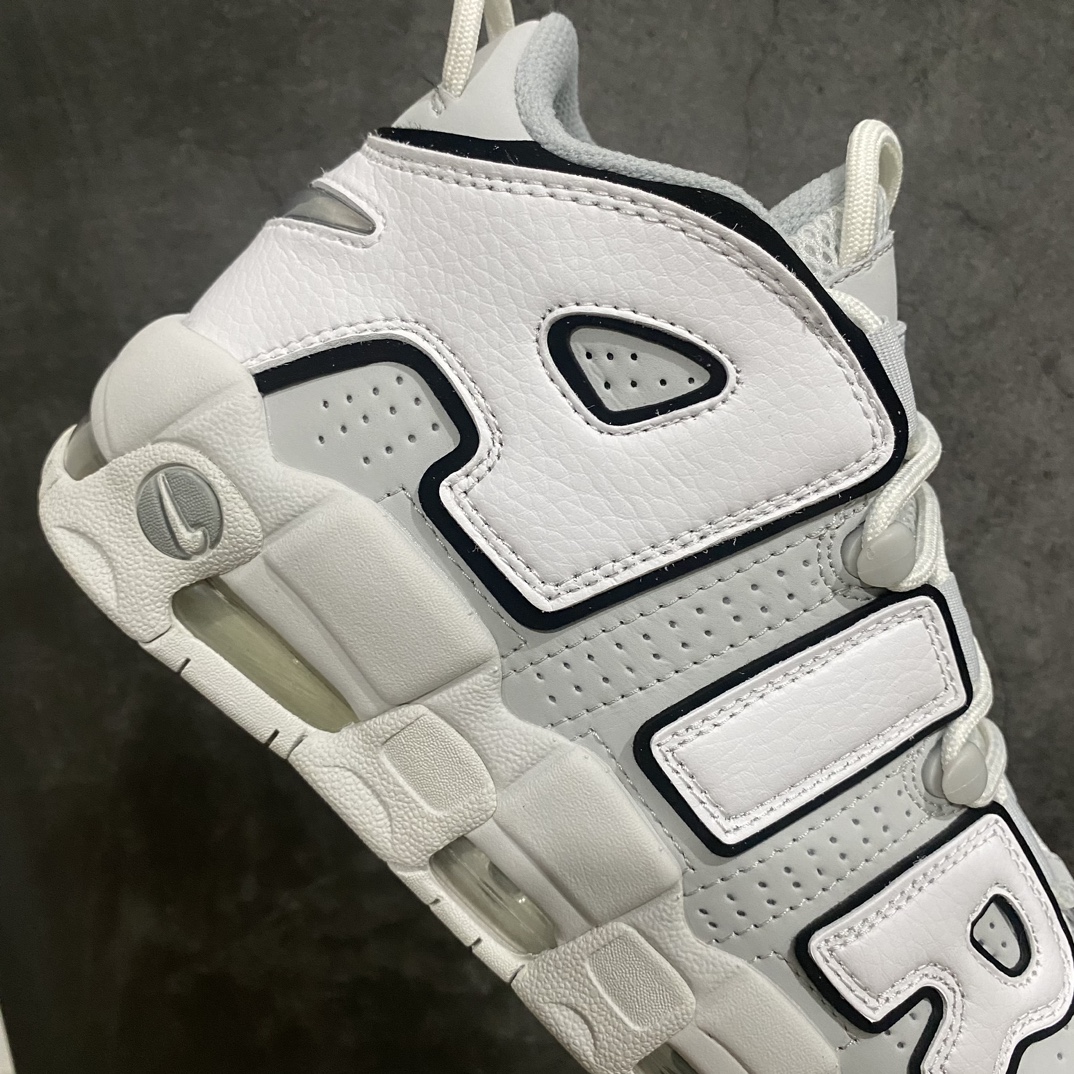 [CK Pure Original] NK Air More Uptempo '96 OG Pippen Big AIR Retro Basketball Shoes Gray and White FB3021-001