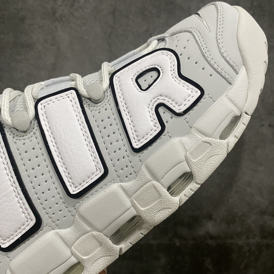 [CK Pure Original] NK Air More Uptempo '96 OG Pippen Big AIR Retro Basketball Shoes Gray and White FB3021-001