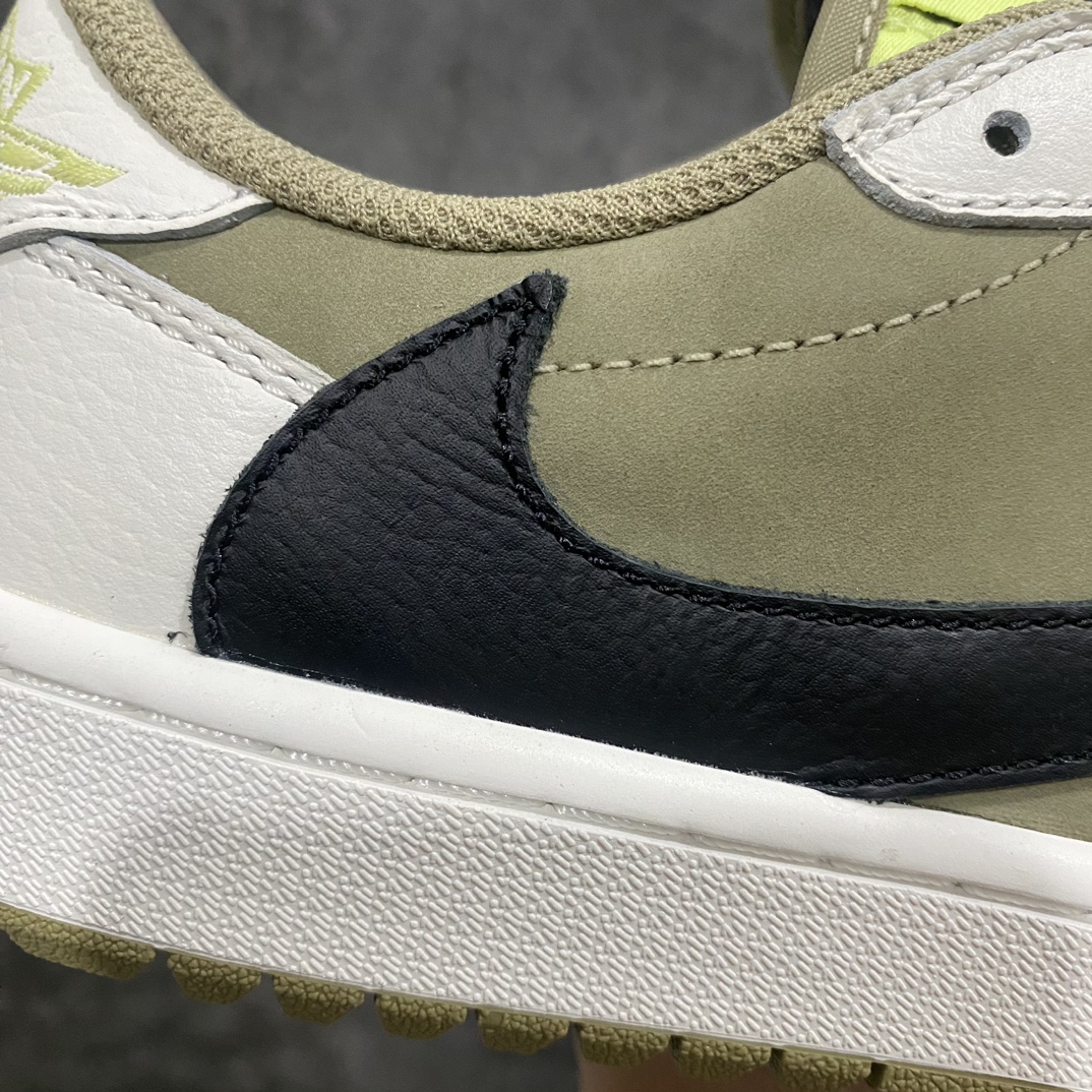 图片[7]-【渠道L版】Travis Scott x Air Jordan AJ1 Low Golf \”Olive\” TS联名倒钩高尔夫低帮6.0 FZ3124-200原盒原配 原厂拉帮工艺 针距密度一致 全新升级网板中底 原楦原纸板开发 后跟弧度收口自然不对折 极致一眼正品既视感 原厂皮料 进口玻璃冲刀皮料裁剪零毛边 承诺百分百一致原鞋 全鞋电脑针车工艺 鞋面清洁度最高QC检验标准 控制溢胶 原厂电绣工艺 鞋标鞋盒、防尘纸  均采购来自原厂SIZE：36 36.5 37.5 38 38.5 39 40 40.5 41 42 42.5 43 44 44.5 45 46 47.5-莆田鞋批发中心