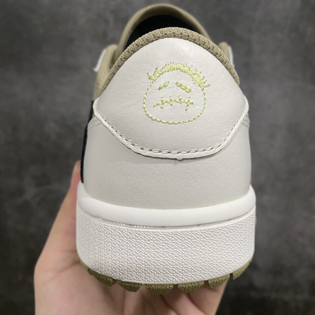 图片[4]-【渠道L版】Travis Scott x Air Jordan AJ1 Low Golf \”Olive\” TS联名倒钩高尔夫低帮6.0 FZ3124-200原盒原配 原厂拉帮工艺 针距密度一致 全新升级网板中底 原楦原纸板开发 后跟弧度收口自然不对折 极致一眼正品既视感 原厂皮料 进口玻璃冲刀皮料裁剪零毛边 承诺百分百一致原鞋 全鞋电脑针车工艺 鞋面清洁度最高QC检验标准 控制溢胶 原厂电绣工艺 鞋标鞋盒、防尘纸  均采购来自原厂SIZE：36 36.5 37.5 38 38.5 39 40 40.5 41 42 42.5 43 44 44.5 45 46 47.5-莆田鞋批发中心