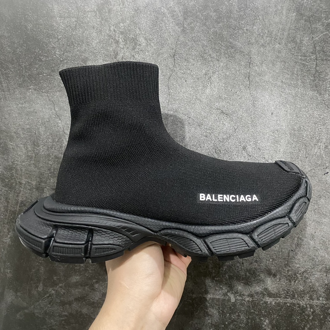 【莞产顶级】BALENCIAGA巴黎世家3XL 袜子鞋✨n复古休闲运动鞋 系列推出探索时尚界对于原创与挪用的概念、以全新系列致敬传承与经典，以标志性Balenciaga廓形和抽象大底，碰撞出诙谐又和谐的新创意、原版一比一做法、鞋面高密度飞织 独家组合大底、正品全套包装n码数：35-44-莆田鞋批发中心