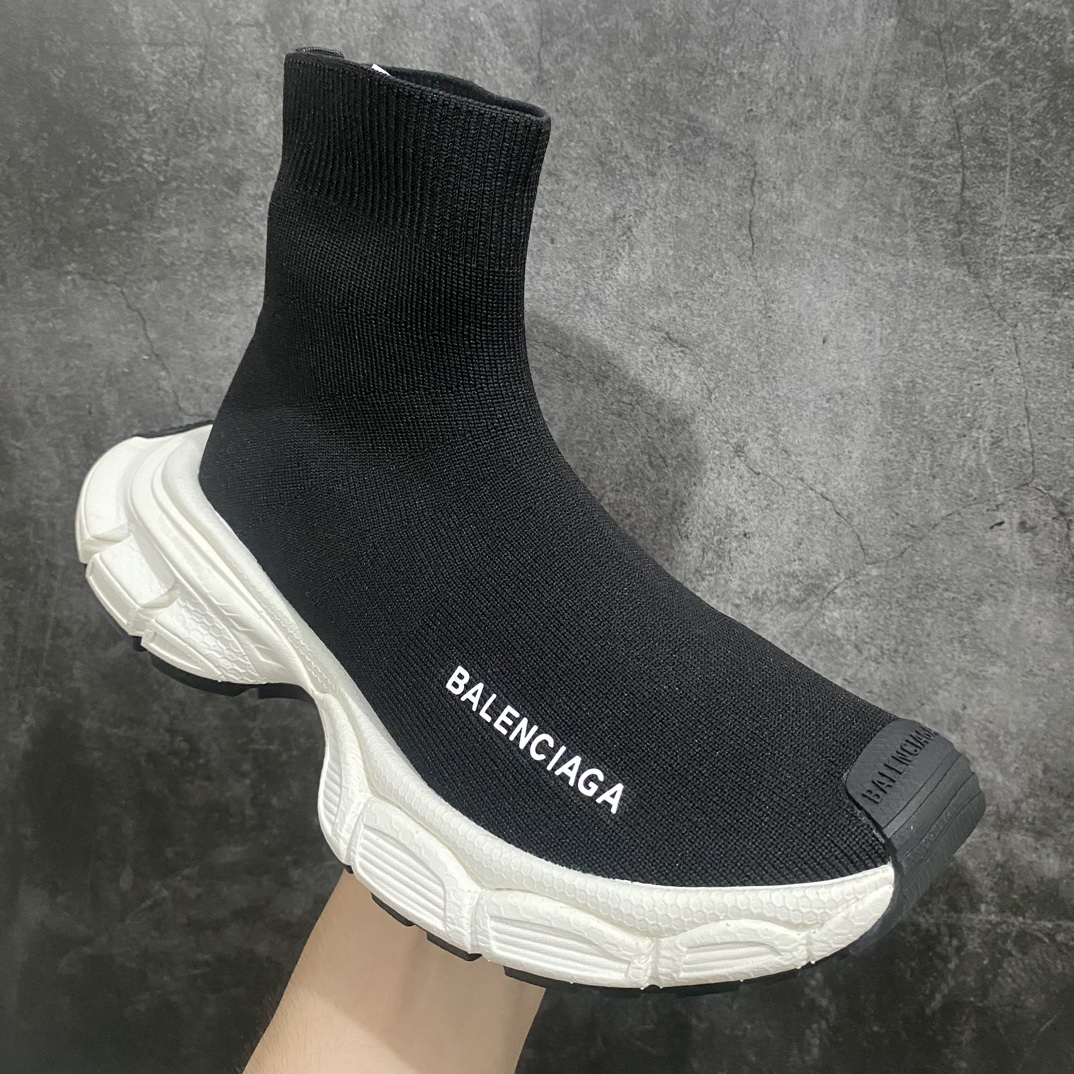 图片[3]-【莞产顶级】BALENCIAGA巴黎世家3XL 袜子鞋✨n复古休闲运动鞋 系列推出探索时尚界对于原创与挪用的概念、以全新系列致敬传承与经典，以标志性Balenciaga廓形和抽象大底，碰撞出诙谐又和谐的新创意、原版一比一做法、鞋面高密度飞织 独家组合大底、正品全套包装n码数：35-44-莆田鞋批发中心