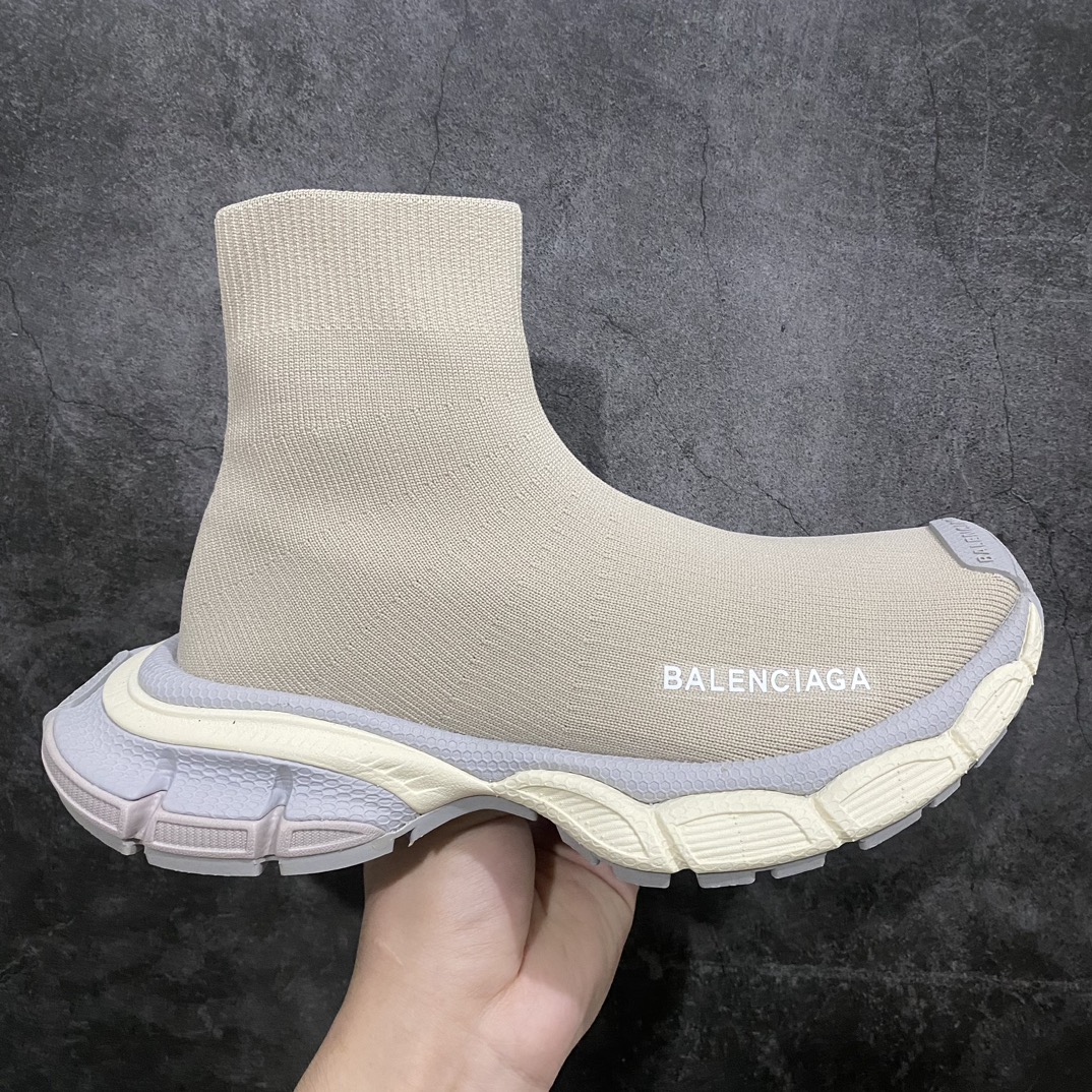 【莞产顶级】BALENCIAGA巴黎世家3XL 袜子鞋✨n复古休闲运动鞋 系列推出探索时尚界对于原创与挪用的概念、以全新系列致敬传承与经典，以标志性Balenciaga廓形和抽象大底，碰撞出诙谐又和谐的新创意、原版一比一做法、鞋面高密度飞织 独家组合大底、正品全套包装n码数：35-44-莆田鞋批发中心