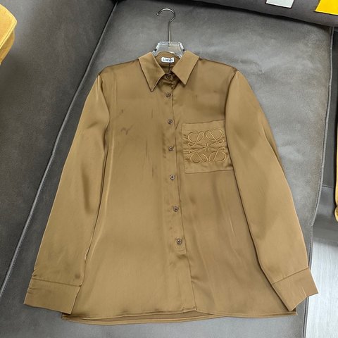 Loewe Clothing Shirts & Blouses Black Embroidery Fall Collection