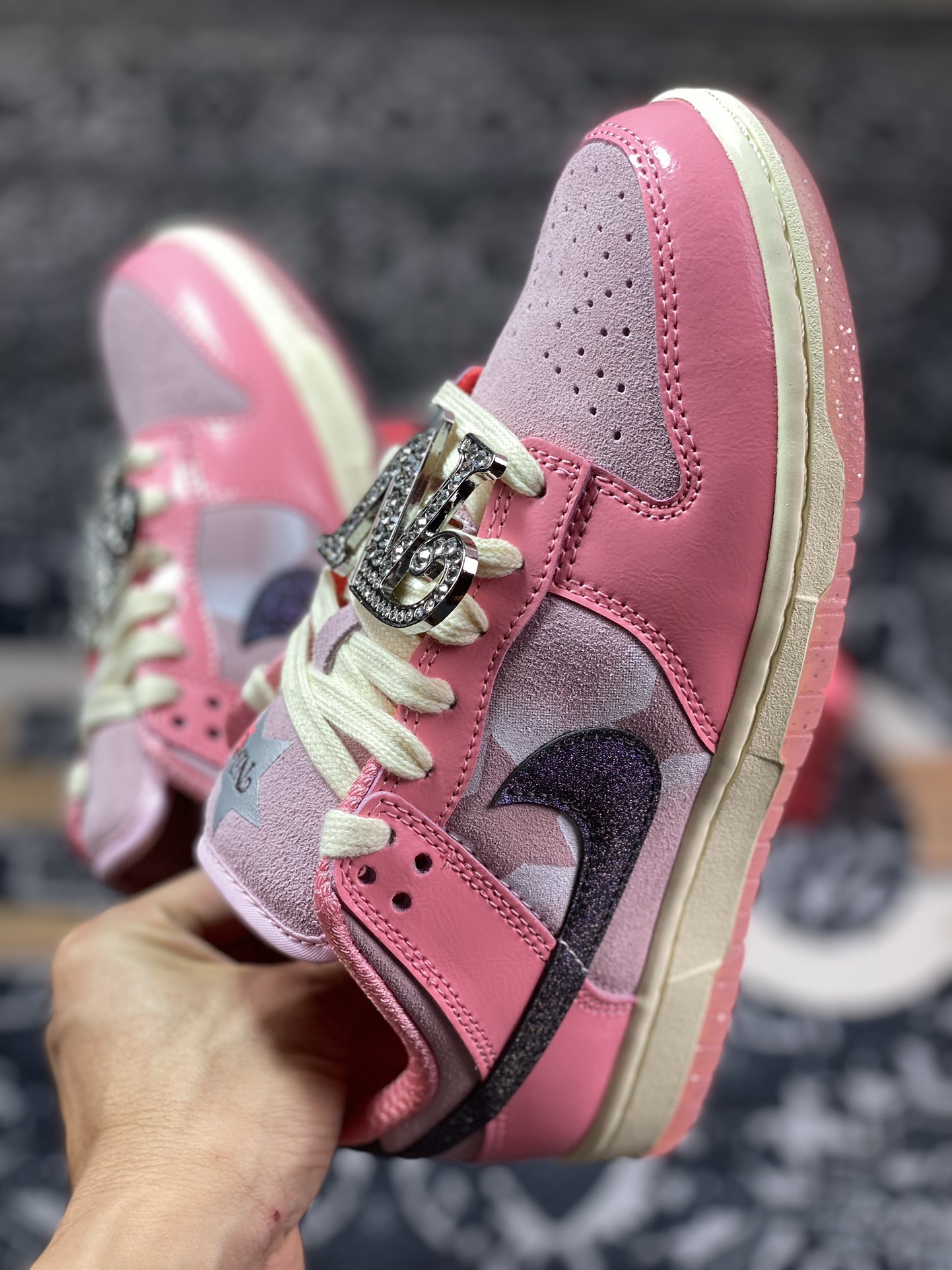 Dunk dunk series low-top casual sports skateboard shoes ”Barbie Pink Foam” 8927-621