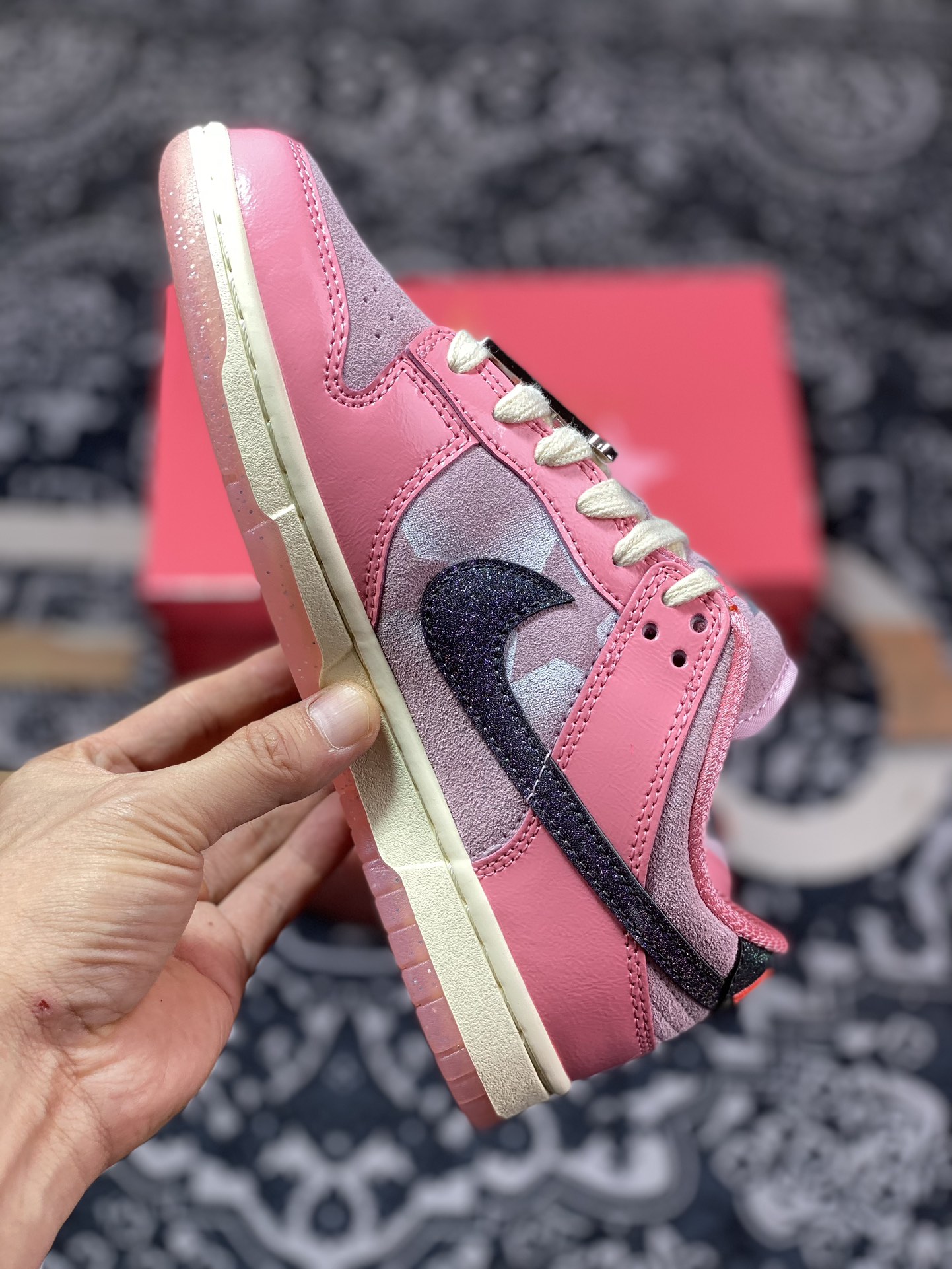 Dunk dunk series low-top casual sports skateboard shoes ”Barbie Pink Foam” 8927-621