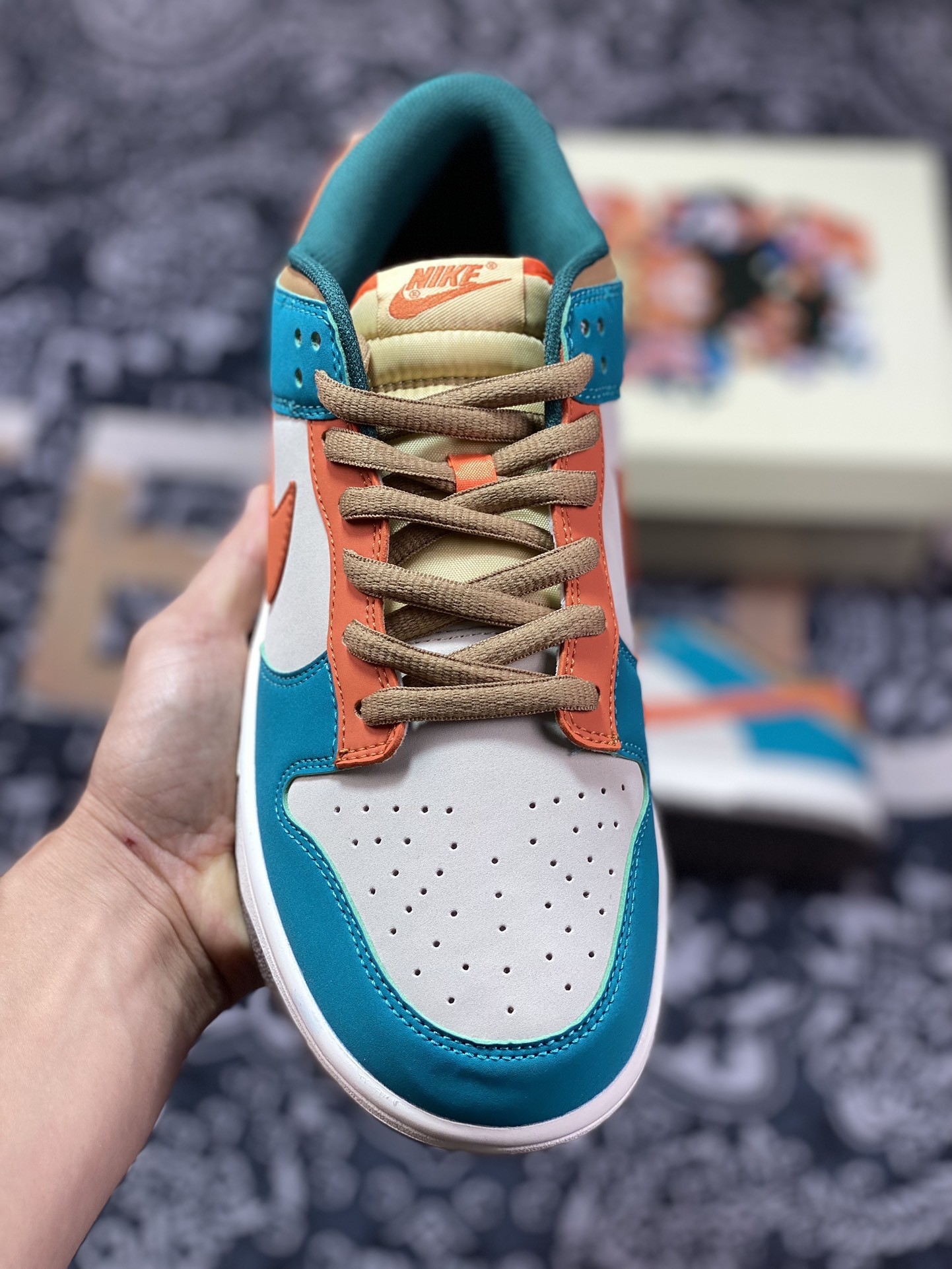 Nike SB Dunk Low ”DRAGON BALL” dunk series low-top casual sports skateboard shoes ”Mihu Green Orange Trunks” GP1255-025