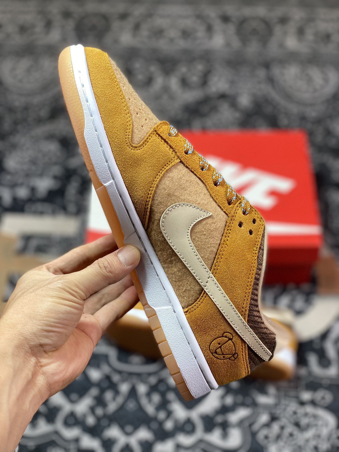 NK Dunk Low ”Teddy Bear” Teddy Bear Brown Low-top Casual Sports Shoes DZ5350-288