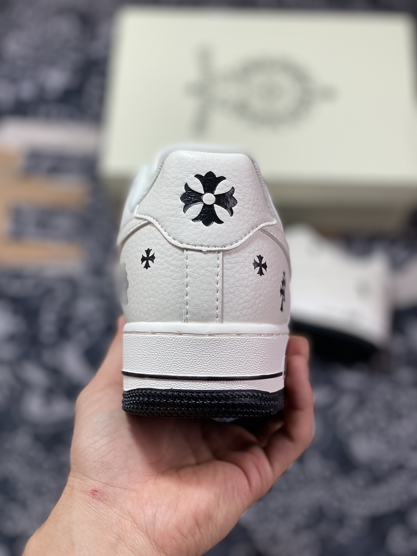 Chrome Hearts x Air Force 1 Low Printed Beige Black KL2307-501