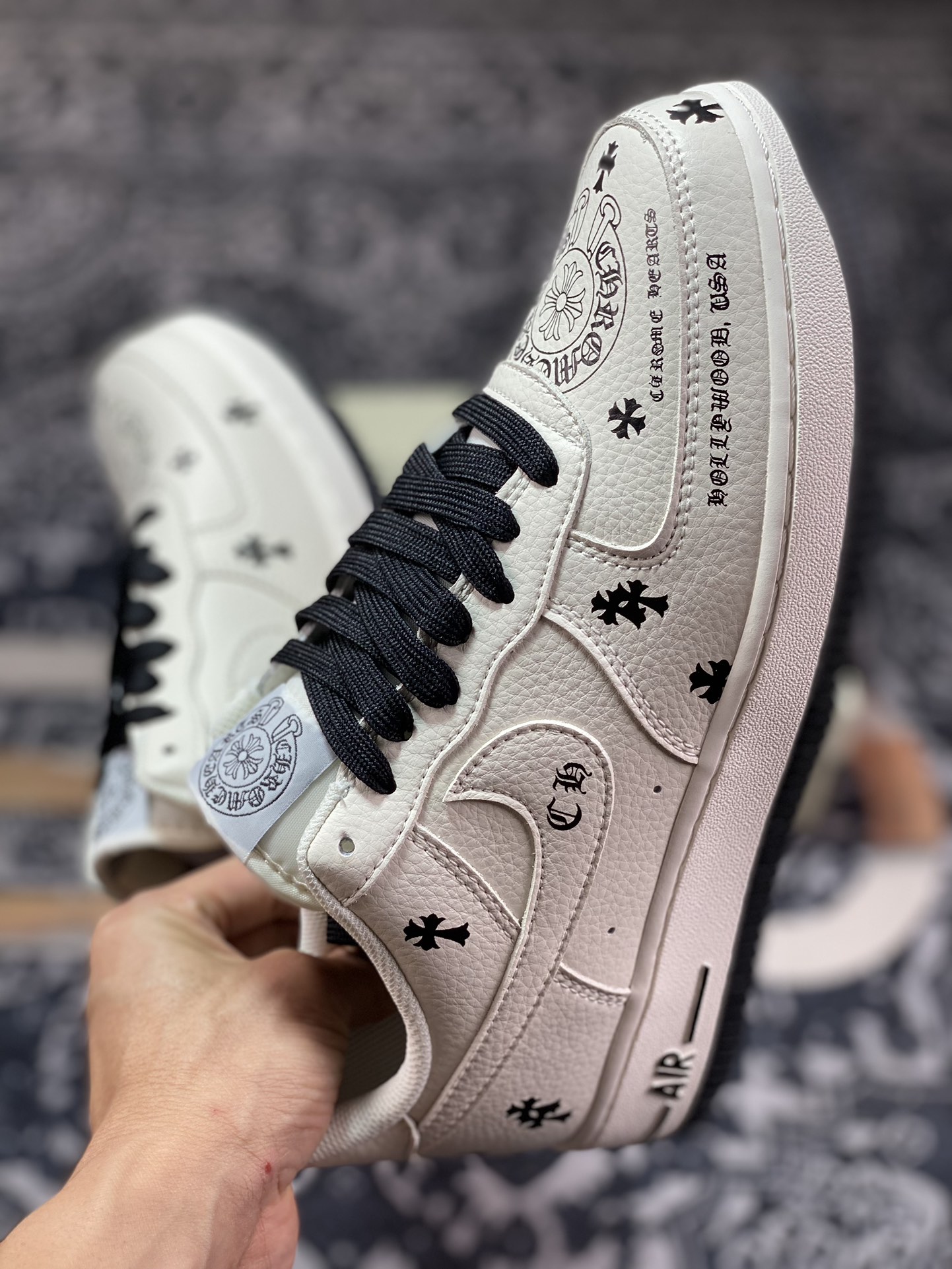 Chrome Hearts x Air Force 1 Low Printed Beige Black KL2307-501