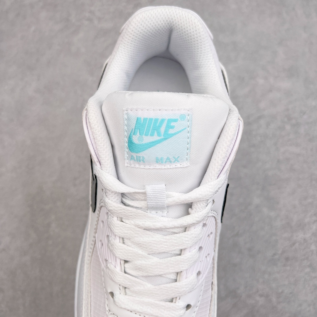 图片[5]-＃MX版 NK Air MAX 90 气垫复古减震跑步鞋 CZ5868-100 经典重温 独家陆续补货 外单专供大厂出品 品质稳定 一百余色 终端操作 Air Max 90于1990年推出 来自Air Max系列 在Air Max 1的基础上改进而得 增加了气垫面积 外型上也更为流线 最特別的就是加入了菱纹塑胶嵌板 为Air Max 90增添了许多潮流气息 皮革鞋面 造就出色耐穿性和支撑力 Max Air缓震配置搭配泡棉中底 令Air Max 90轻盈而舒适 华夫格橡胶外底 铸就Air Max 90非凡的抓地力 而Air Max 90不仅是一双跑鞋 它成功跨越了时间的演进 成为了球鞋文化与潮流圈中最熟为人知的鞋款之一 尺码：36 36.5 37.5 38 38.5 39 40 40.5 41 42 42.5 43 44 44.5 45-选品中心