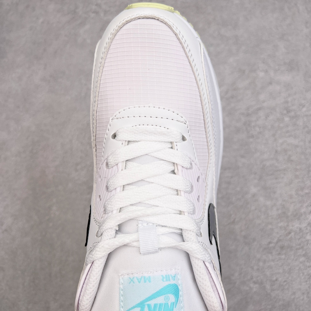图片[4]-＃MX版 NK Air MAX 90 气垫复古减震跑步鞋 CZ5868-100 经典重温 独家陆续补货 外单专供大厂出品 品质稳定 一百余色 终端操作 Air Max 90于1990年推出 来自Air Max系列 在Air Max 1的基础上改进而得 增加了气垫面积 外型上也更为流线 最特別的就是加入了菱纹塑胶嵌板 为Air Max 90增添了许多潮流气息 皮革鞋面 造就出色耐穿性和支撑力 Max Air缓震配置搭配泡棉中底 令Air Max 90轻盈而舒适 华夫格橡胶外底 铸就Air Max 90非凡的抓地力 而Air Max 90不仅是一双跑鞋 它成功跨越了时间的演进 成为了球鞋文化与潮流圈中最熟为人知的鞋款之一 尺码：36 36.5 37.5 38 38.5 39 40 40.5 41 42 42.5 43 44 44.5 45-选品中心