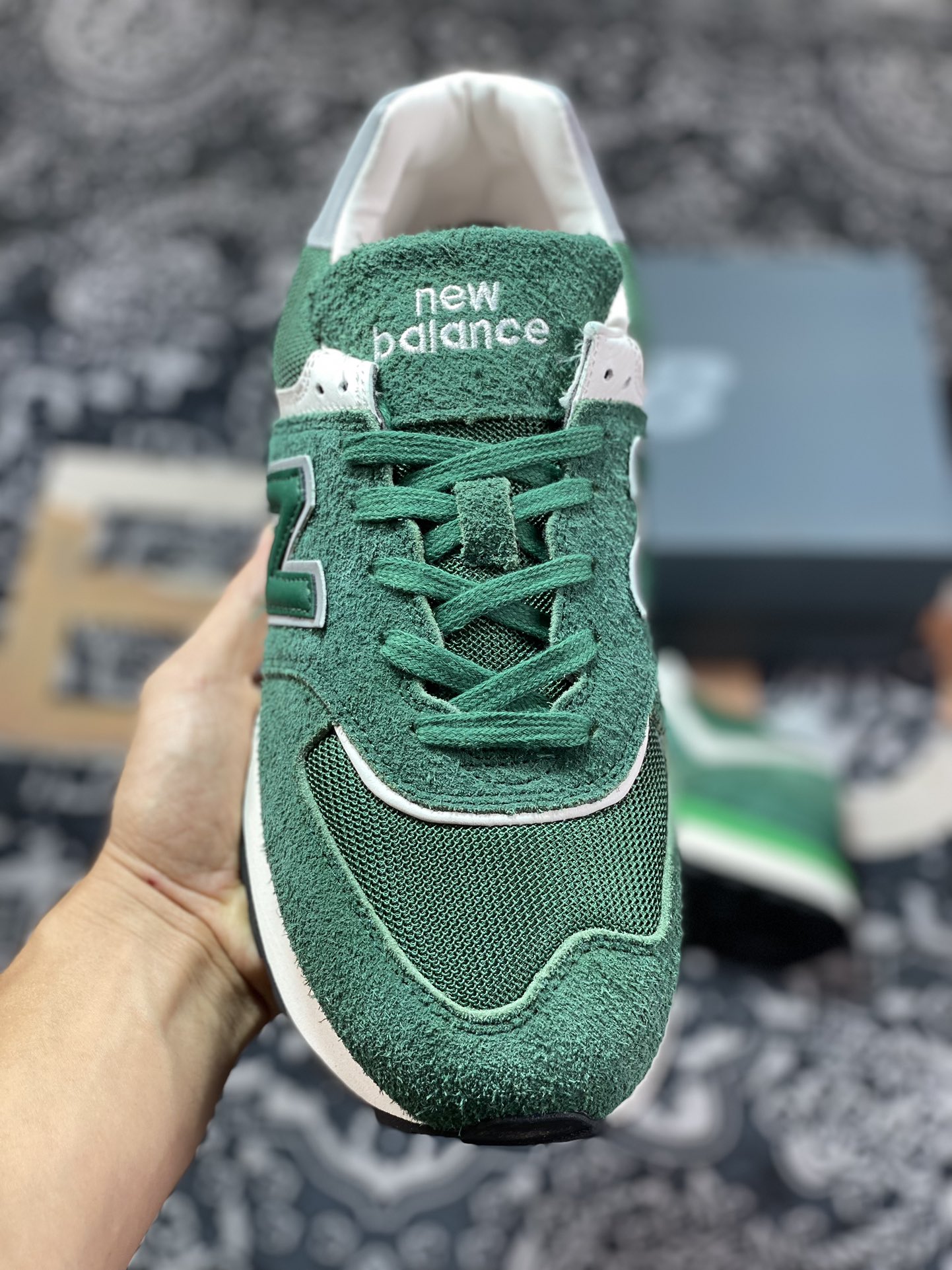 New Balance U574 upgraded series low-top retro casual sports jogging shoes ”Grass Green Silver” U574LGGN