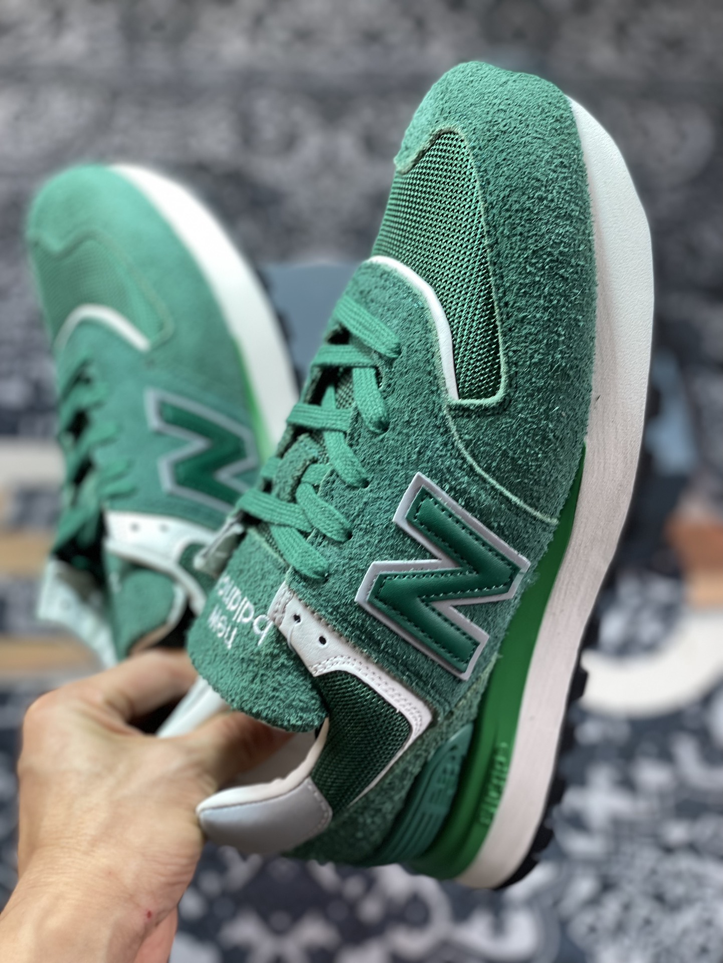 New Balance U574 upgraded series low-top retro casual sports jogging shoes ”Grass Green Silver” U574LGGN