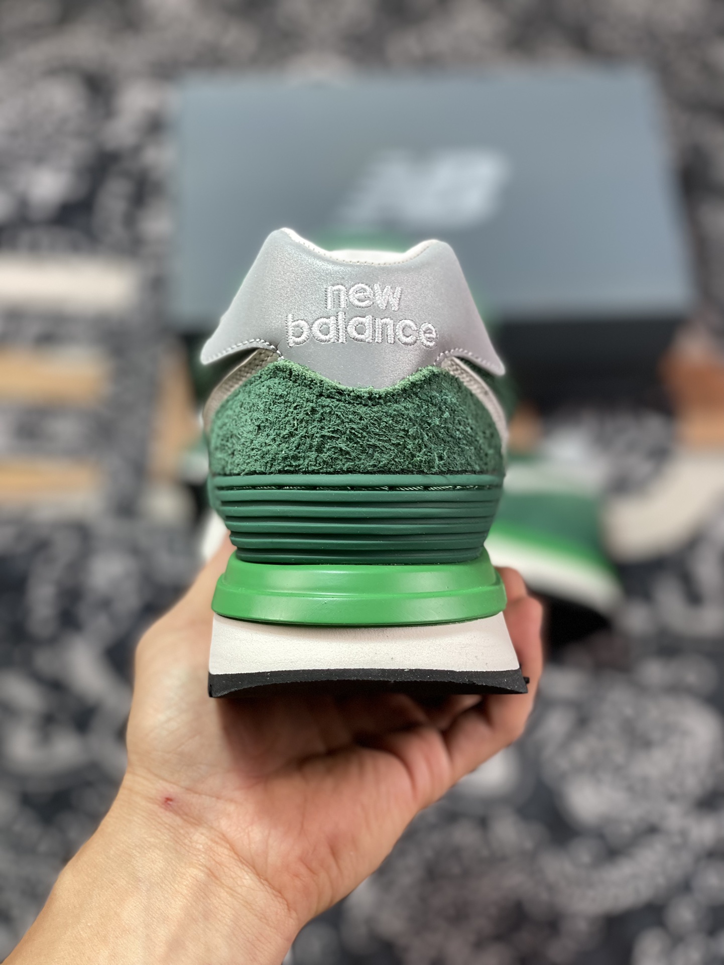 New Balance U574 upgraded series low-top retro casual sports jogging shoes ”Grass Green Silver” U574LGGN