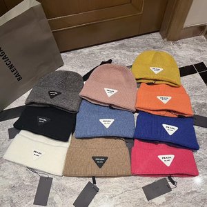 Prada Hats Knitted Hat Cashmere Knitting
