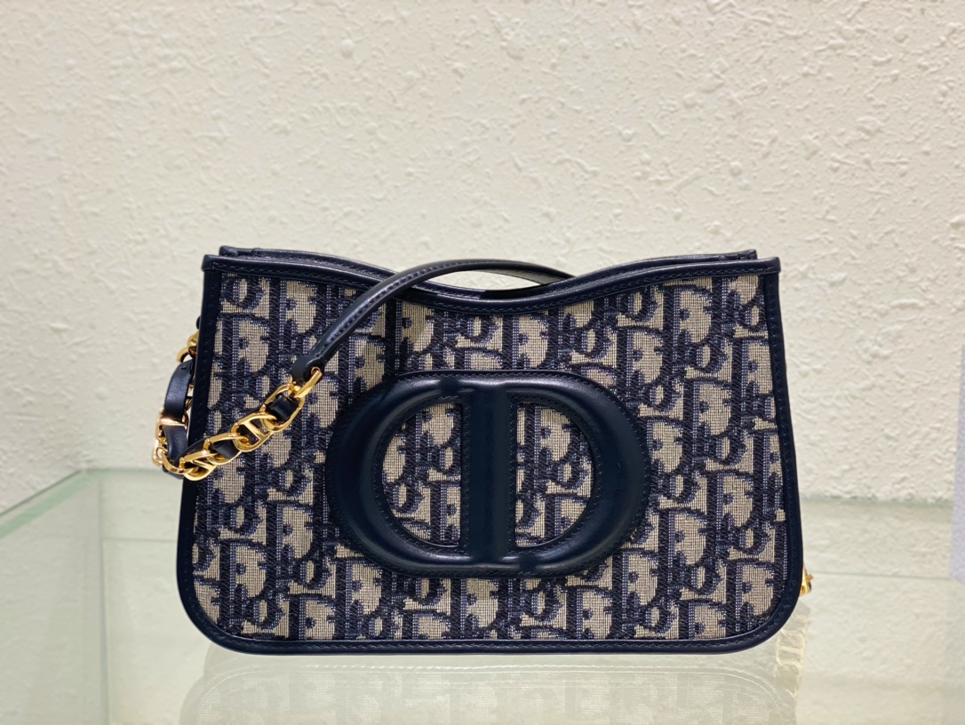 Dior Bags Handbags Replica 1:1 High Quality
 Blue Printing Fall/Winter Collection Oblique Chains