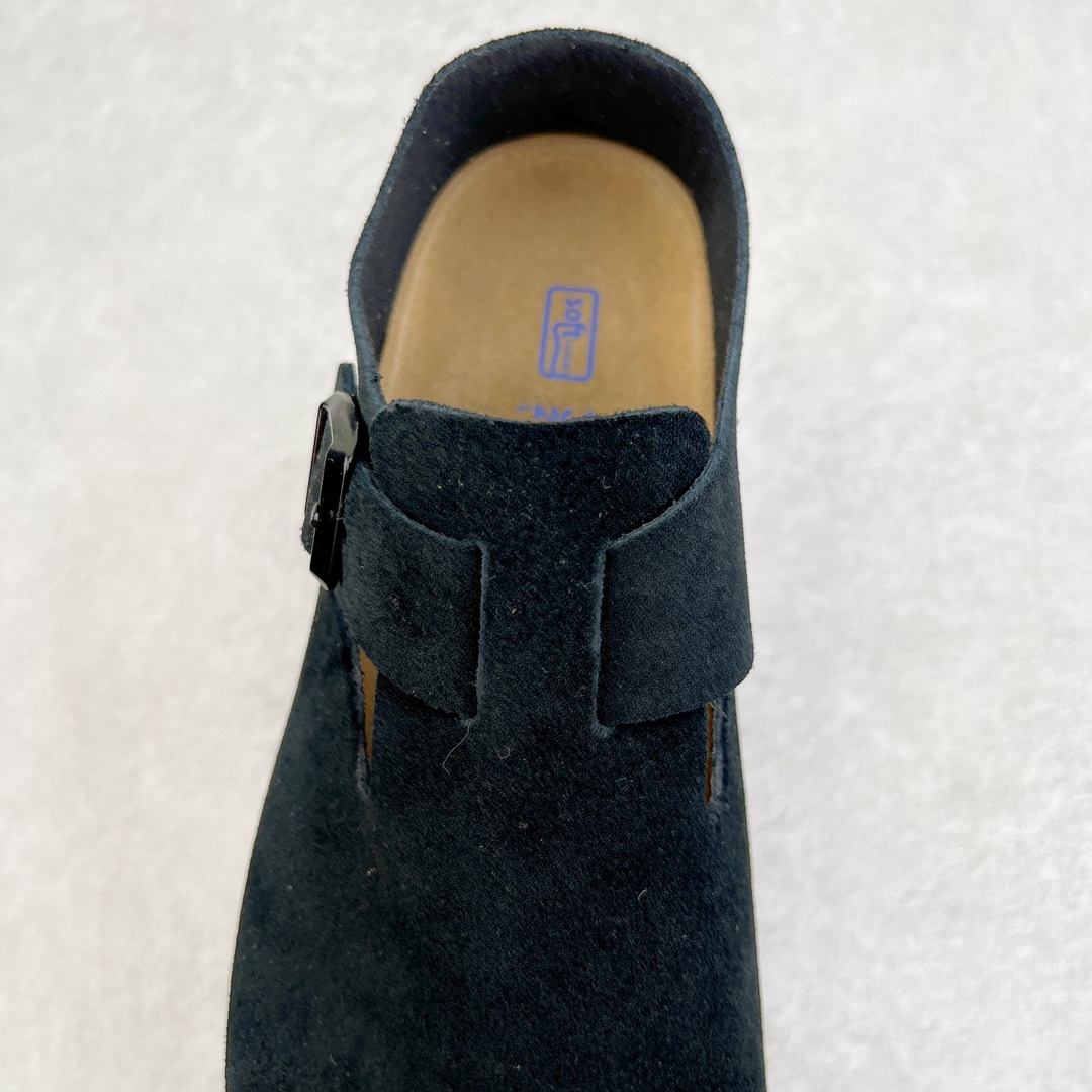 图片[5]-＃DG纯原福利 Birkenstock London 系列勃肯皮革绒面双扣时尚休闲平底鞋 牛皮绒面革质地柔软 搭配可调节鞋扣提升穿着舒适度 人体工学设计分散脚部压力 保护脚踝 软木乳胶鞋床具有一定的收缩性 长时间穿着后能贴合脚型 EVA鞋底回弹性和抗张性力高 具有良好的防震、缓冲性 四季皆宜 柔软的鞋床采用额外的泡沫缓冲层 提供额外的舒适感和全天支撑 全网独家首发 源于德国的严谨工艺 牛巴戎面 中层松木 EVA 三层组合大底 优质牛皮面料五金扣 出口订单 尺码：35 36 37 39-选品中心