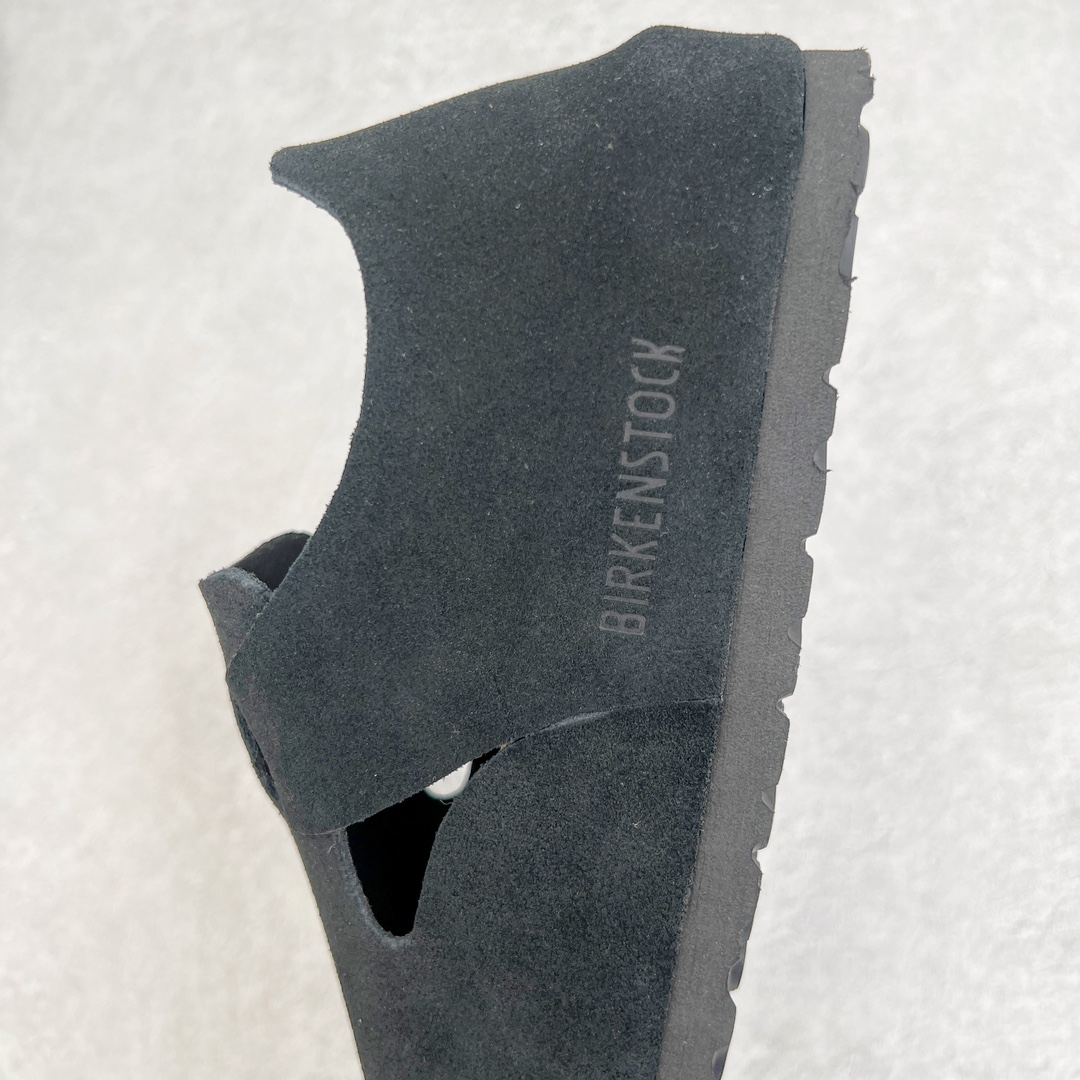 图片[7]-＃DG纯原福利 Birkenstock London 系列勃肯皮革绒面双扣时尚休闲平底鞋 牛皮绒面革质地柔软 搭配可调节鞋扣提升穿着舒适度 人体工学设计分散脚部压力 保护脚踝 软木乳胶鞋床具有一定的收缩性 长时间穿着后能贴合脚型 EVA鞋底回弹性和抗张性力高 具有良好的防震、缓冲性 四季皆宜 柔软的鞋床采用额外的泡沫缓冲层 提供额外的舒适感和全天支撑 全网独家首发 源于德国的严谨工艺 牛巴戎面 中层松木 EVA 三层组合大底 优质牛皮面料五金扣 出口订单 尺码：35 36 37 39-选品中心