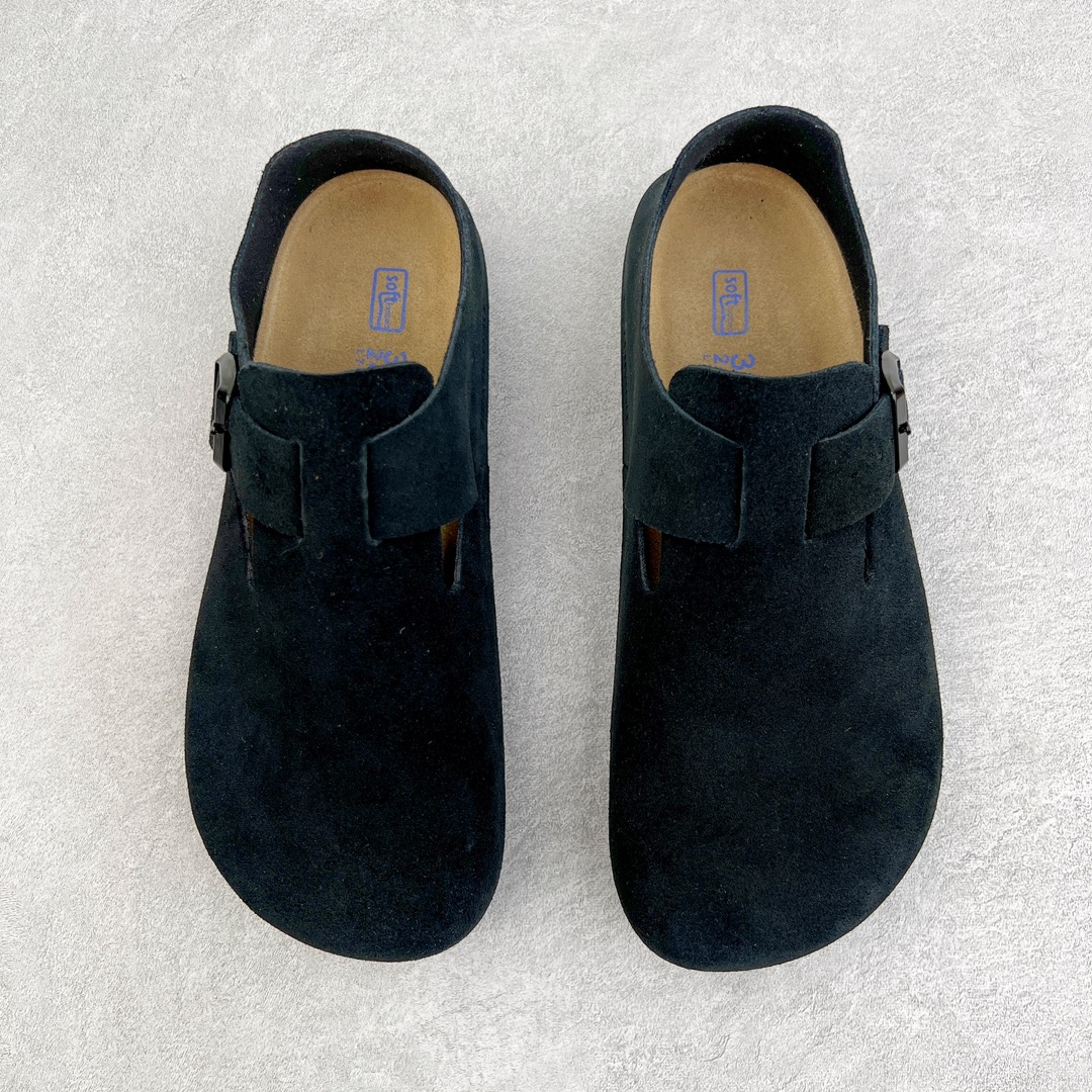 图片[2]-＃DG纯原福利 Birkenstock London 系列勃肯皮革绒面双扣时尚休闲平底鞋 牛皮绒面革质地柔软 搭配可调节鞋扣提升穿着舒适度 人体工学设计分散脚部压力 保护脚踝 软木乳胶鞋床具有一定的收缩性 长时间穿着后能贴合脚型 EVA鞋底回弹性和抗张性力高 具有良好的防震、缓冲性 四季皆宜 柔软的鞋床采用额外的泡沫缓冲层 提供额外的舒适感和全天支撑 全网独家首发 源于德国的严谨工艺 牛巴戎面 中层松木 EVA 三层组合大底 优质牛皮面料五金扣 出口订单 尺码：35 36 37 39-选品中心