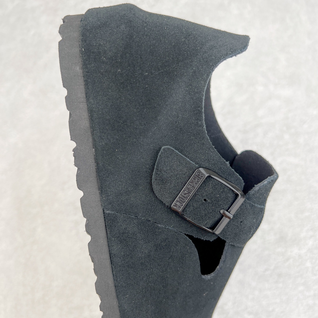 图片[6]-＃DG纯原福利 Birkenstock London 系列勃肯皮革绒面双扣时尚休闲平底鞋 牛皮绒面革质地柔软 搭配可调节鞋扣提升穿着舒适度 人体工学设计分散脚部压力 保护脚踝 软木乳胶鞋床具有一定的收缩性 长时间穿着后能贴合脚型 EVA鞋底回弹性和抗张性力高 具有良好的防震、缓冲性 四季皆宜 柔软的鞋床采用额外的泡沫缓冲层 提供额外的舒适感和全天支撑 全网独家首发 源于德国的严谨工艺 牛巴戎面 中层松木 EVA 三层组合大底 优质牛皮面料五金扣 出口订单 尺码：35 36 37 39-选品中心