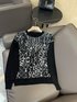 Hermes Clothing Knit Sweater Printing Knitting Silk Wool Long Sleeve