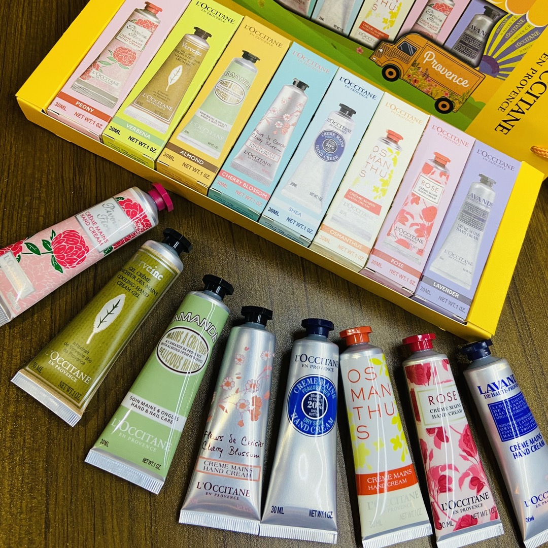An eight-piece hand cream gift set featuring eight distinct fragrances - Comprehensive 6
