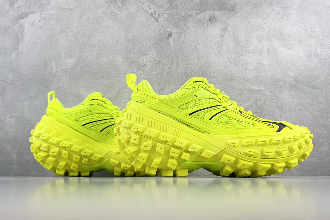 Balenciaca Parisian family Defender tire shoes fluorescent yellow 685613W2RAB7510