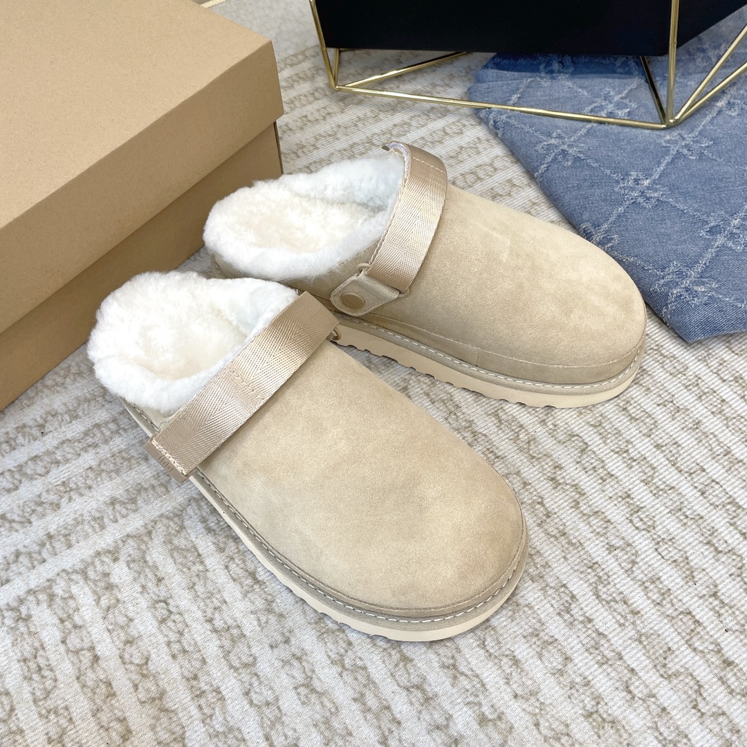 UGG Shoes Half Slippers Unisex Women Men Frosted Rubber Wool Fall/Winter Collection