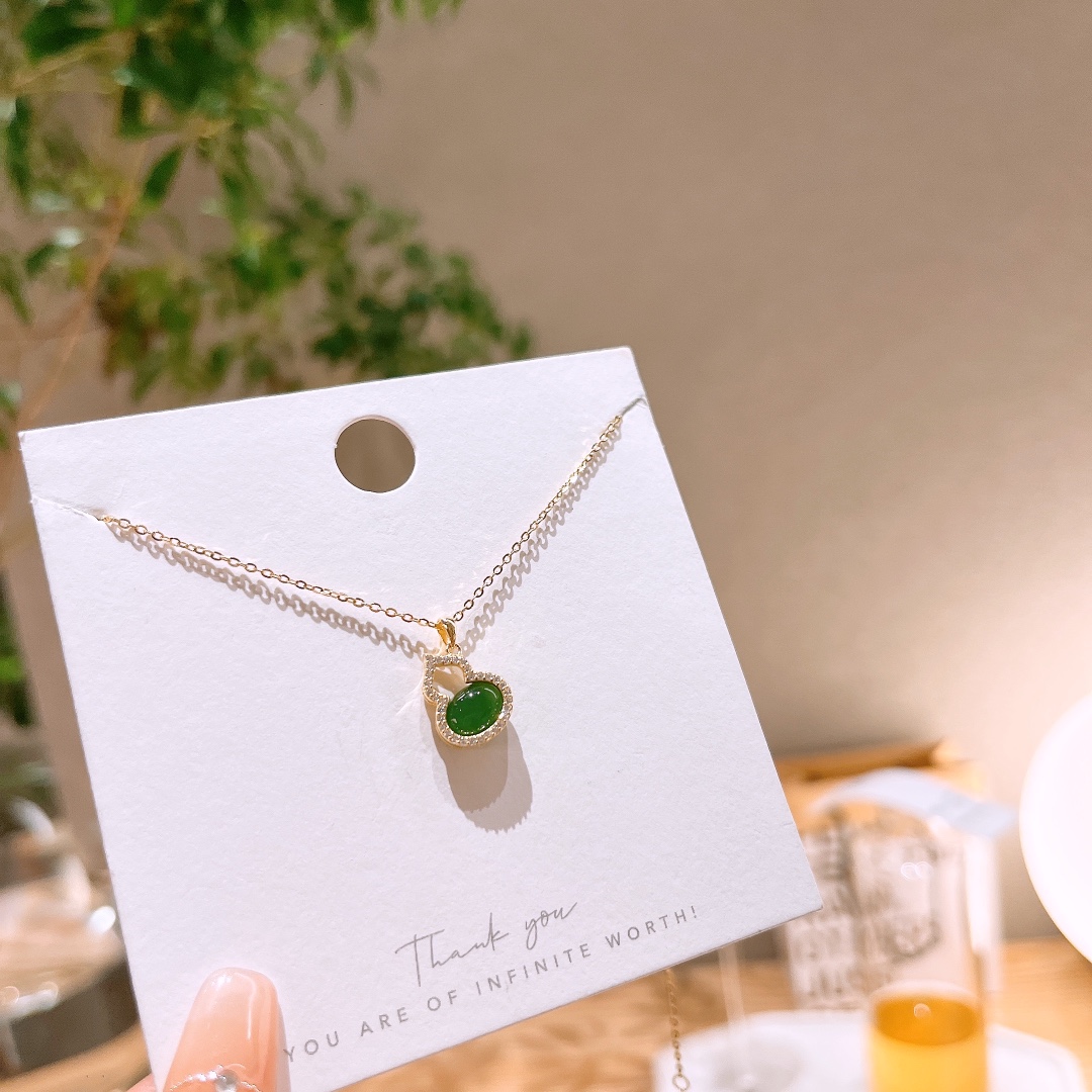 Low Allergy Silver Jasper Necklace Fashion Birthday Gold