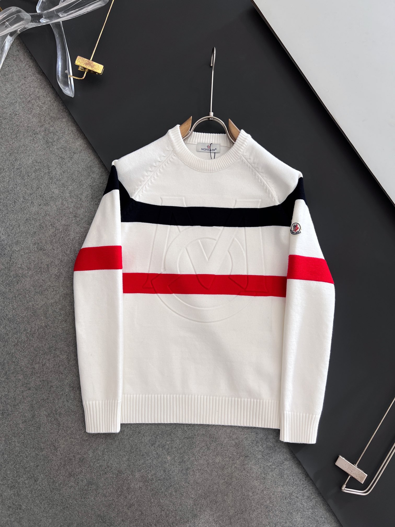 Moncler Clothing Sweatshirts High Quality Online
 Black Knitting Wool Fall/Winter Collection Fashion
