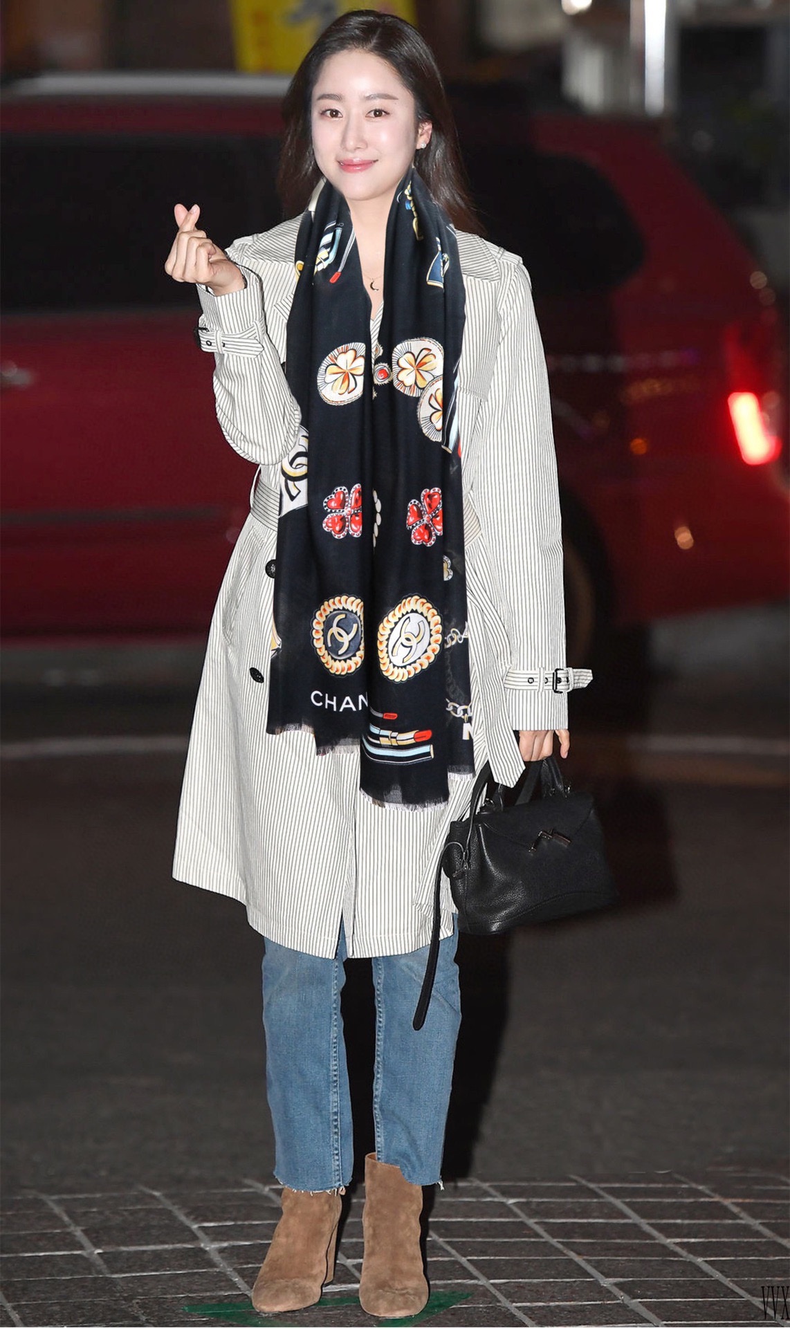 CHANEL香奈儿双c面戒指绒长巾