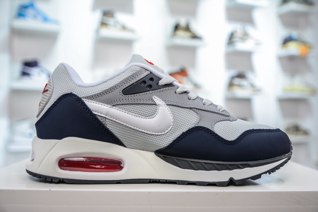 NK Air Max Correlate low-top air cushion versatile casual sports jogging shoes ”Navy Blue Gray White” 511416-010