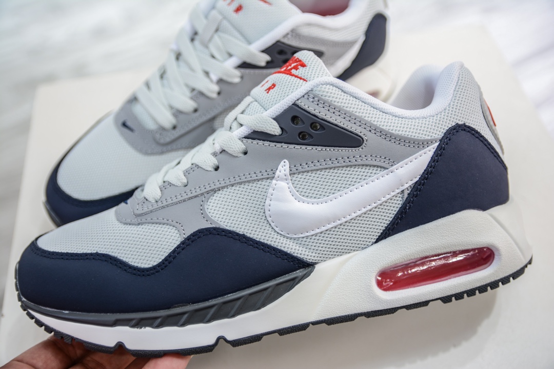 NK Air Max Correlate low-top air cushion versatile casual sports jogging shoes ”Navy Blue Gray White” 511416-010