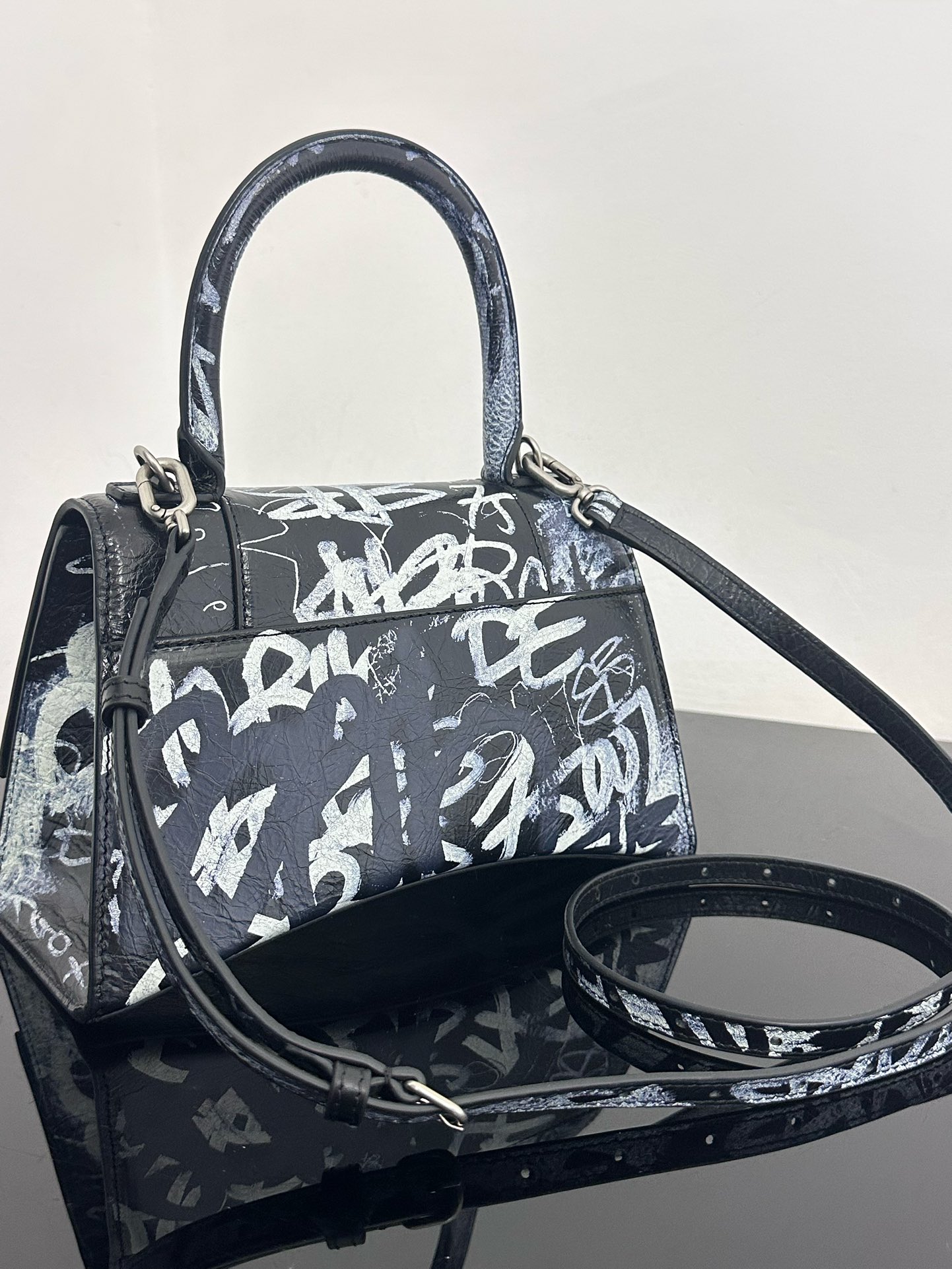 Balenciaga Balenciaga full cowhide graffiti black