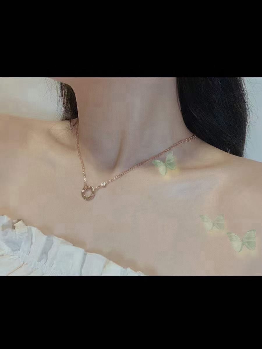 Cartier Cartier/卡地亚 单钻圆饼 锁骨项链