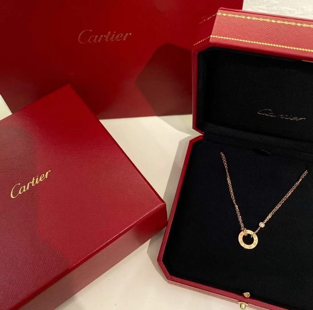 Cartier Cartier/卡地亚 单钻圆饼 锁骨项链