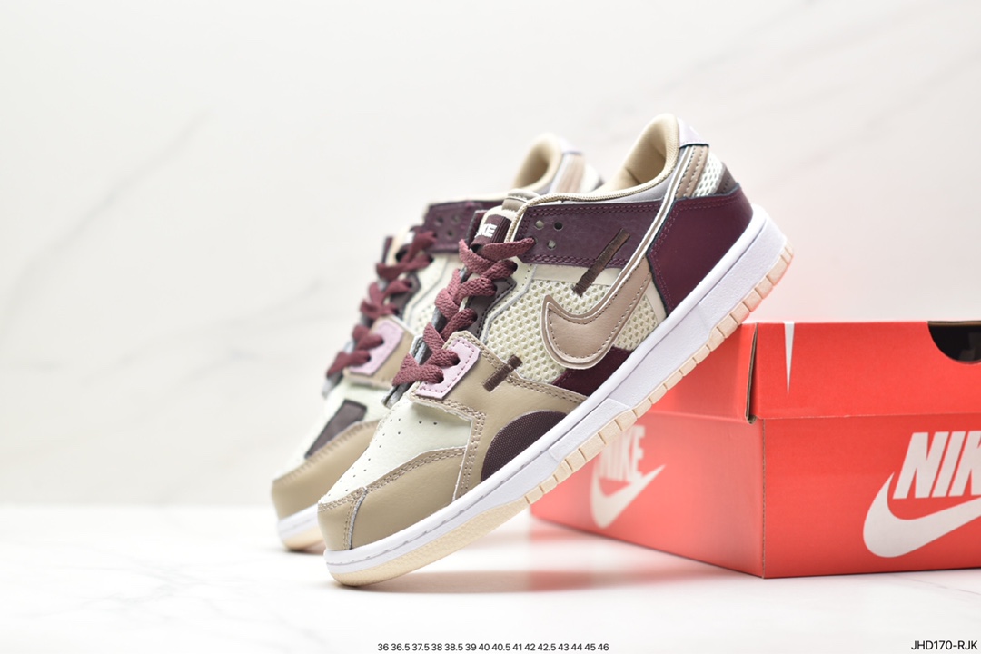 190 耐克Nike Dunk Low Scrap 鞋身以灰白配色呈现主色调 DM0802-001