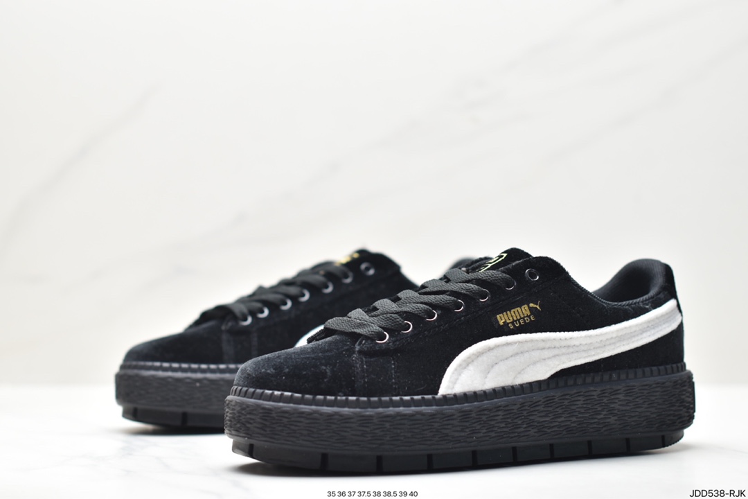 PUMA SUEDE PLATFOTM GOLD Rihanna II leather/pig leather