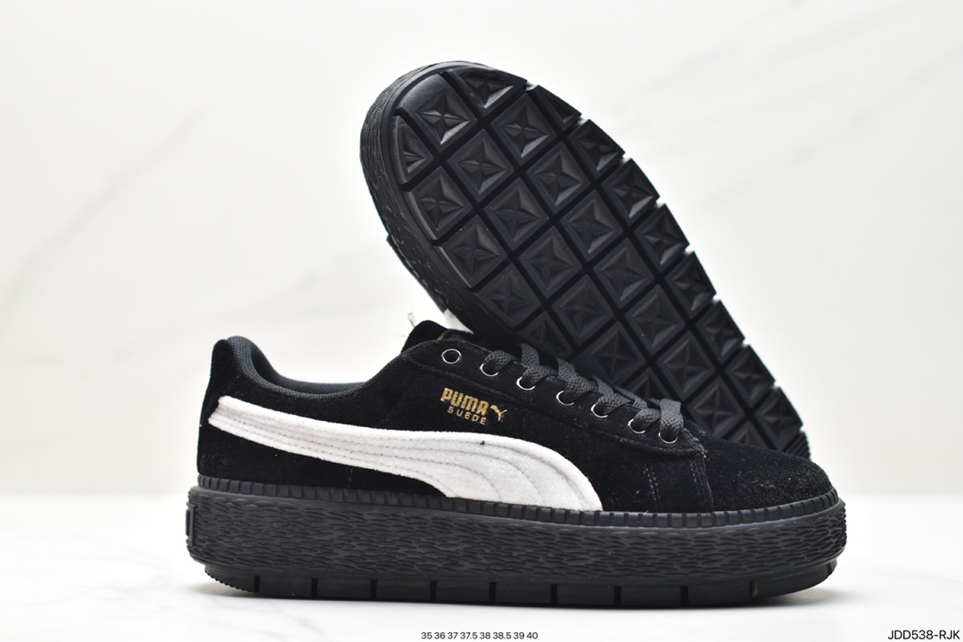 PUMA SUEDE PLATFOTM GOLD Rihanna II leather/pig leather