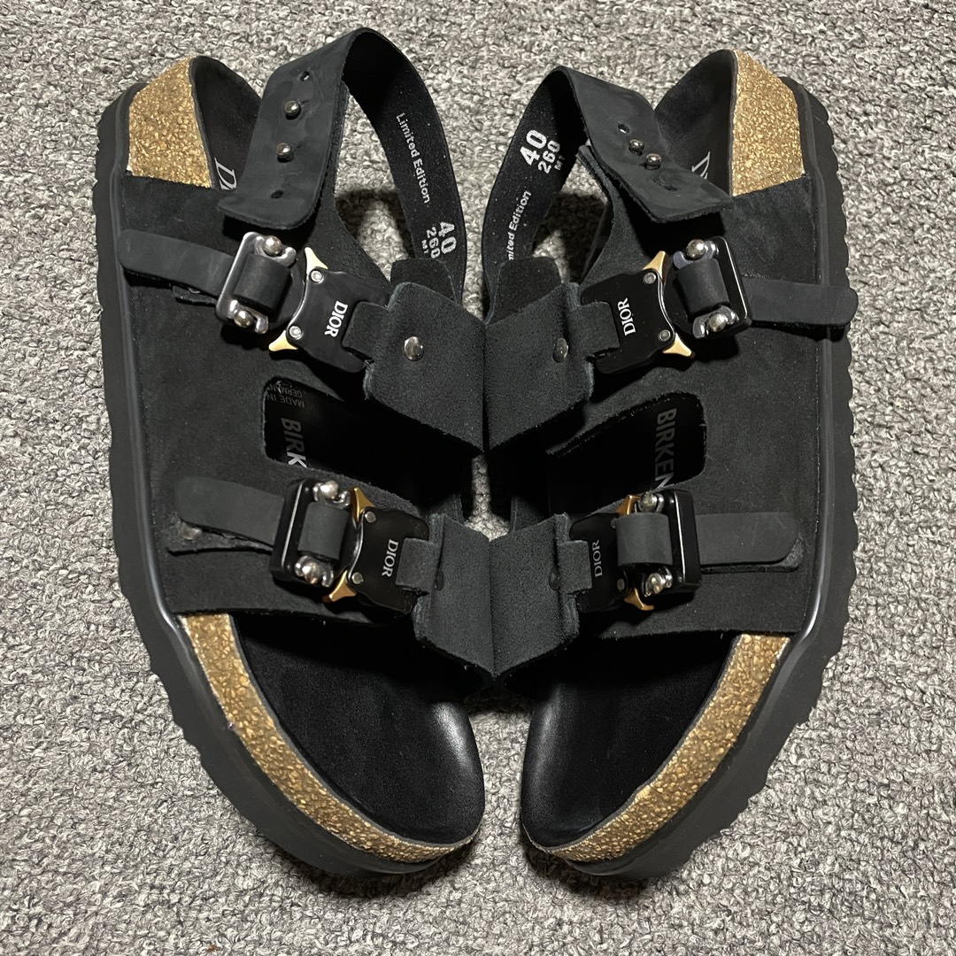 本地自取 合作私密 价格调整 专供版 Dior x Birkenstock 博肯 迪奥限定联名低帮凉鞋 独家原鞋购回开发 4