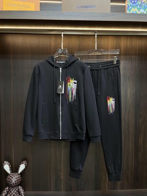 Givenchy New Clothing Cardigans Pants & Trousers Two Piece Outfits & Matching Sets Embroidery Cotton Fall/Winter Collection Hooded Top